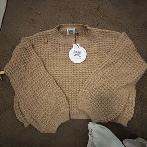 princess polly tan sweater NWT